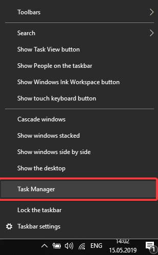 Task Manager ei voi ladata nvidia-ohjaimia Windows 10