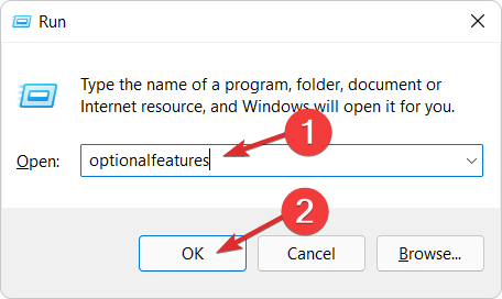 optional-features-run windows 11 liivakast ei tööta