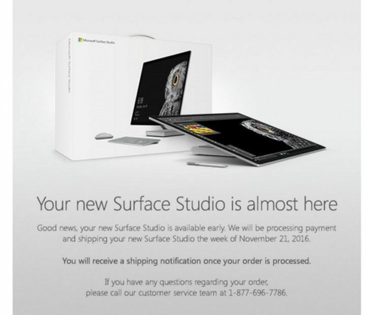 Η Microsoft ξεκινά την αποστολή του Surface Studio στους πρώτους τυχερούς αγοραστές