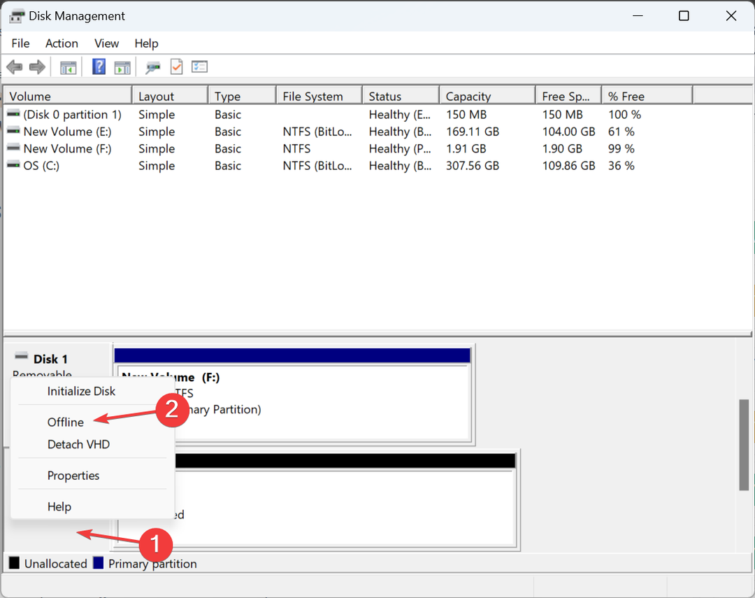 aseta offline-tilaan käyttämään hyper-v-usb-läpivientiä Windows 11:ssä