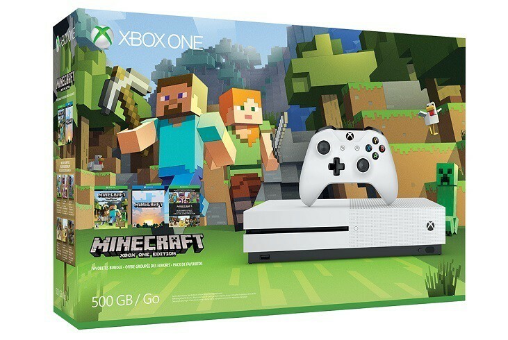 חבילת המועדפים Xbox One S Minecraft זמינה כעת במחיר של 300 דולר