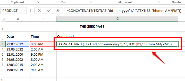 A dátum és az idő kombinálása a Microsoft Excel programban