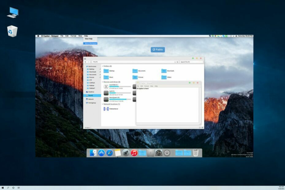 Jak získat motiv Mac OS X El Capitan na Windows 10