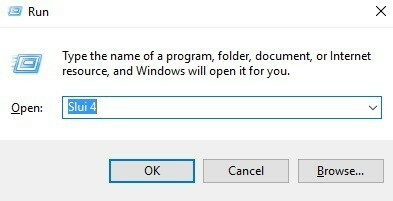 0x803f7001 klaida vykdant „Windows 10 Slui 4“