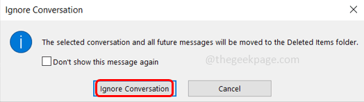 Ignoriraj razgovor