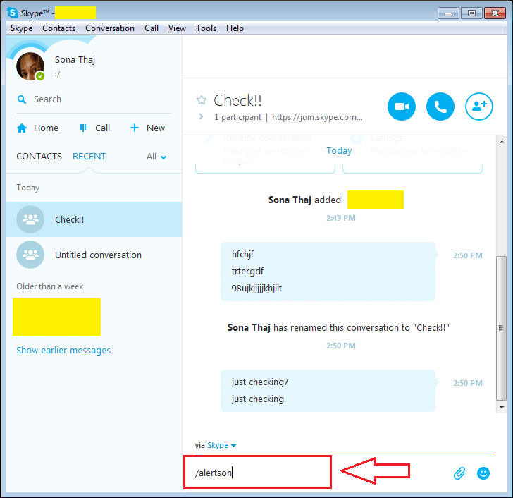 Kaip nutildyti nepageidaujamus „Skype“ garso įspėjimus