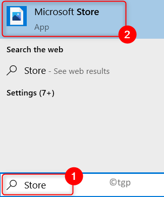 Zoeken in Microsoft Store Min