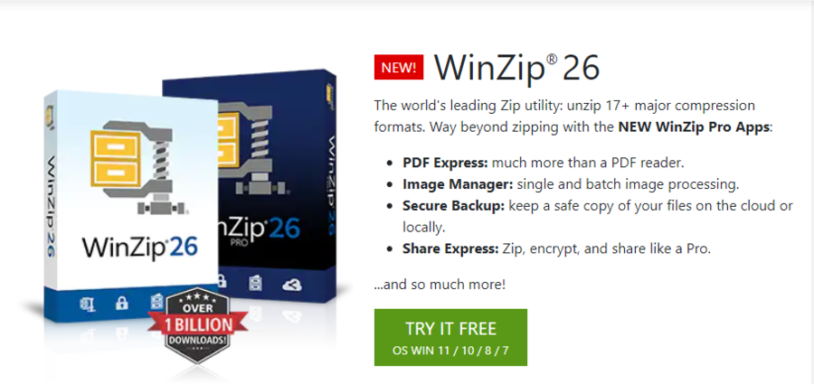 winzip最高のWindows11ファイルマネージャー