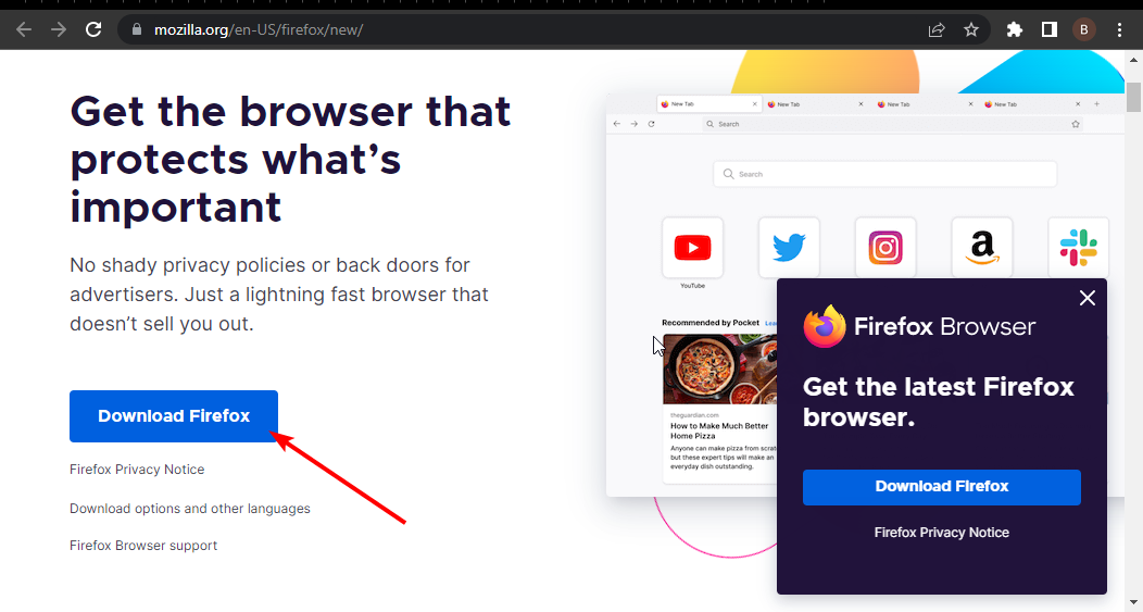 изтегляне на firefox