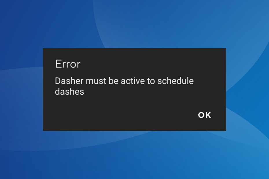 „Dasher“ turi būti aktyvi „DoorDash“ klaida: kaip ją ištaisyti