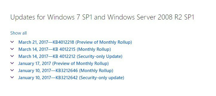 Windows 7 KB4012218 забезпечує кращу підтримку процесора та обладнання