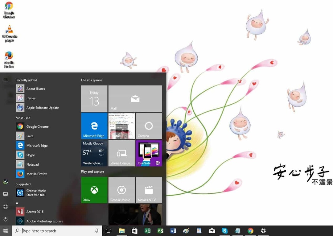 värikäs Windows 10 teema