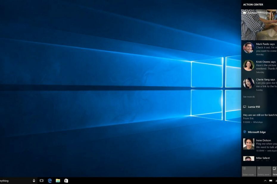 Ažuriranje obljetnice Windows 10 dolazi s poboljšanjima u Akcijskom centru
