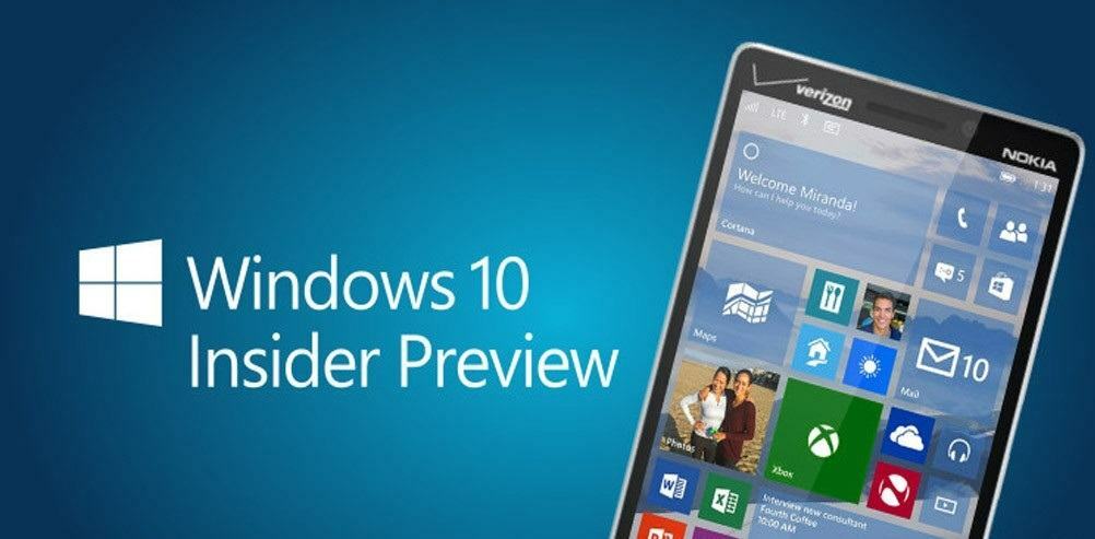 Випуски Windows 10 Mobile Build 10581