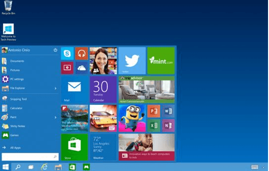 Windows 10 contre Windows 8