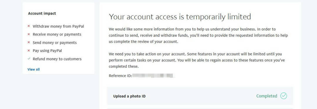 [ÇÖZÜLDÜ] Hesabınıza erişiminiz geçici olarak sınırlandırılmıştır • PayPal Kılavuzları
