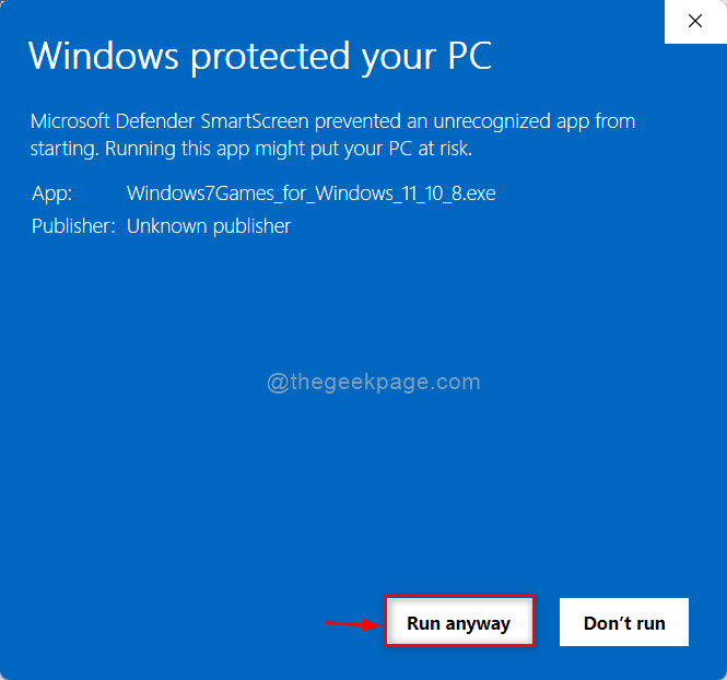 Vis tiek paleiskite „Windows 7 Games 11zon“.