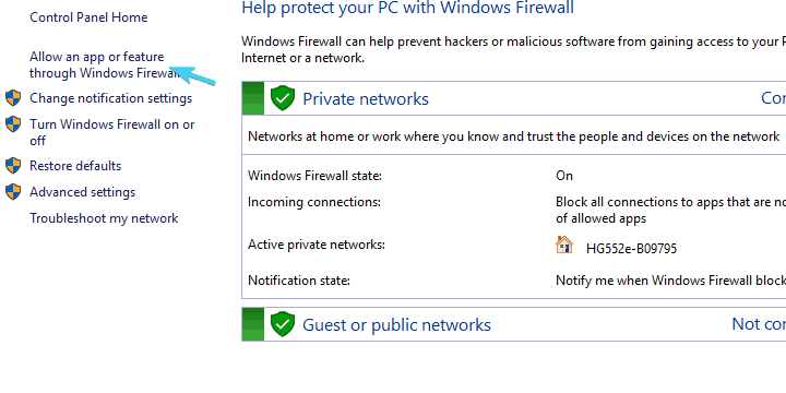 разреши и приложението през защитната стена на Windows стартерът.net.net не се отваря
