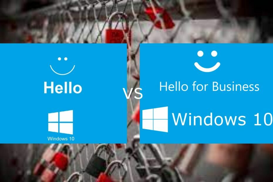 Windows Hello לעומת Windows Hello for Business: הבדלים עיקריים