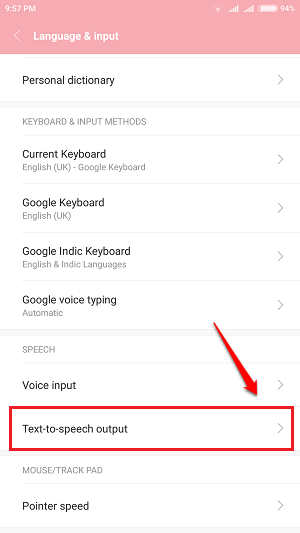 Sådan ændres talehastigheden for Android-tekst til taleinput