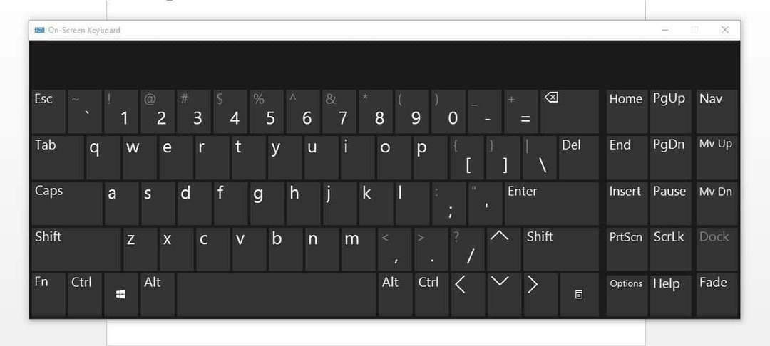 keyboard di layar @ tombol tidak berfungsi