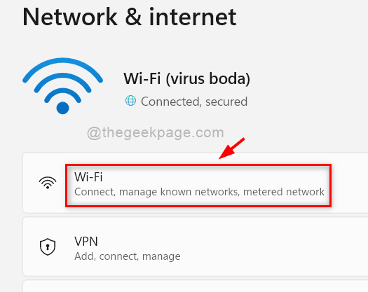 Opção Wi-Fi 11zon