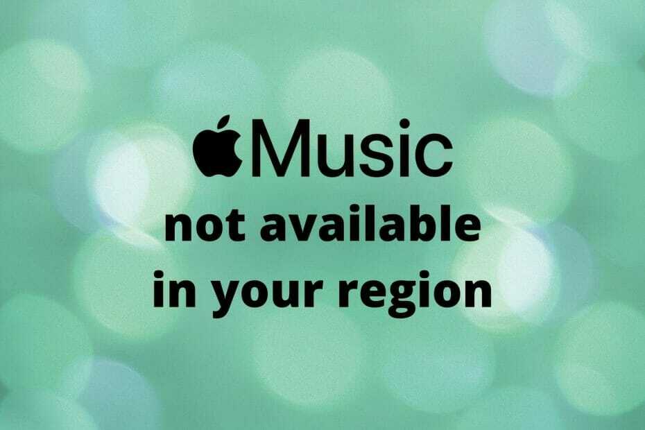 Apple Music não está disponível em sua região
