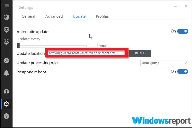 Corrigir erros de falha de atualização do Bitdefender no Windows 10