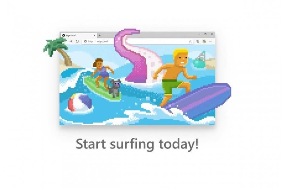 Makkelijk te spelen Edge-surfgame nu voor iedereen beschikbaar