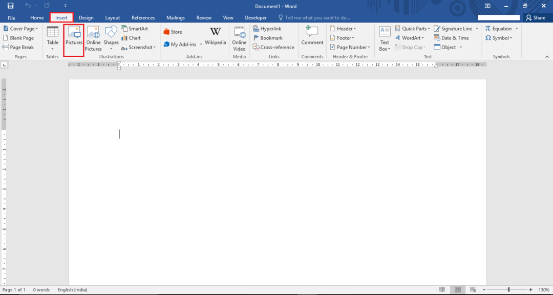 Как да вмъкнете и преместите картина в Microsoft Word 2016