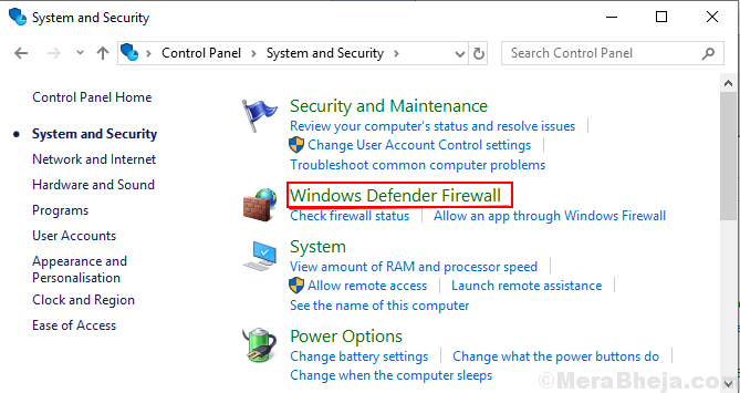 Windows Güvenlik Duvarı Savunucusu