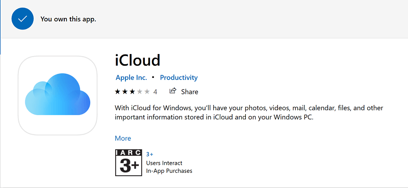 icloud สำหรับ Windows เชื่อมโยงรูปภาพ iphone กับพื้นผิวโปร