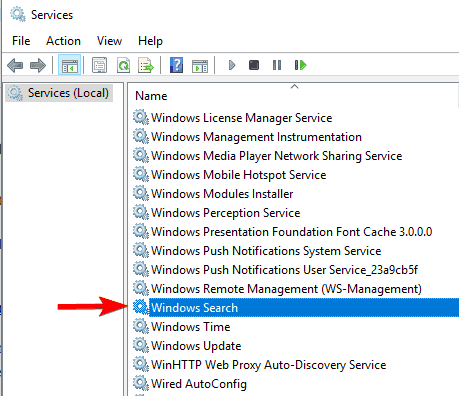 Windowsインデックスサービス