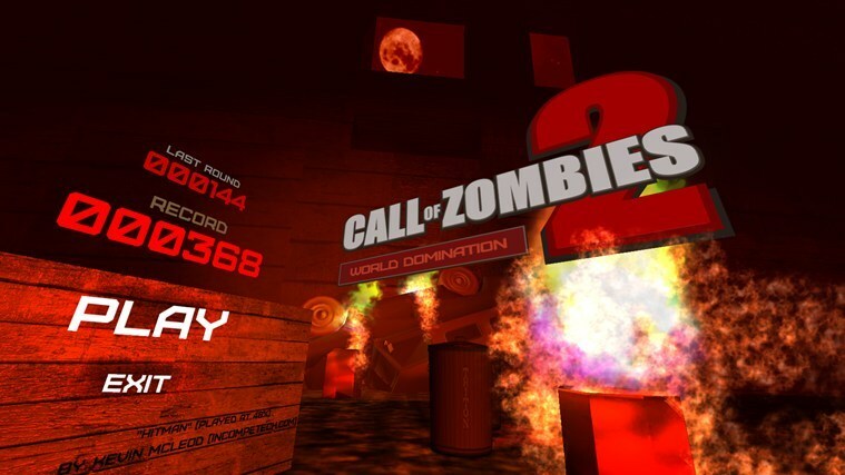 Tapa zombeja Windows 8 -taulutietokoneellasi Call of Zombies 2: World Domination -sovelluksella