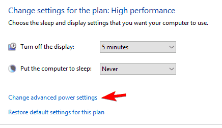 Échec de l'état de l'alimentation du pilote Windows 10 HP
