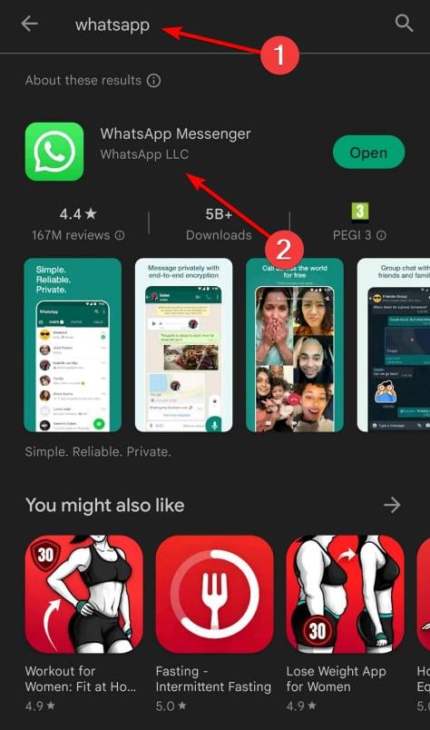 whatsapp-search Es gelingt Ihnen, WhatsApp nicht zu aktualisieren