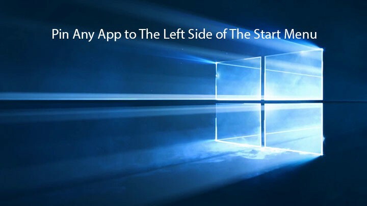 Windows 10'da Başlat Menüsünün sol tarafına uygulamalar nasıl sabitlenir