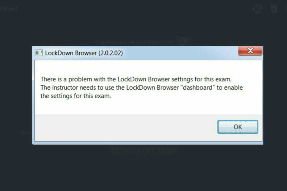 Κωδικός σφάλματος του προγράμματος περιήγησης Respondus LockDown