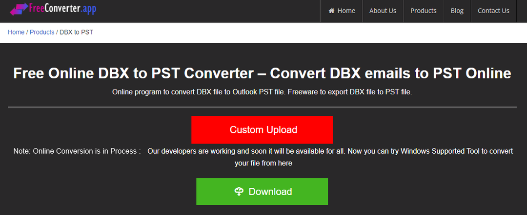 softver za pretvaranje dbx u pst
