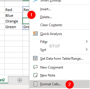 Celdas en formato Excel