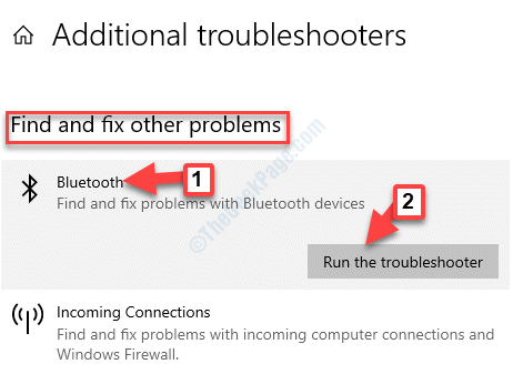Weitere Fehlerbehebungen Andere Probleme finden und beheben Bluetooth Fehlerbehebung ausführen