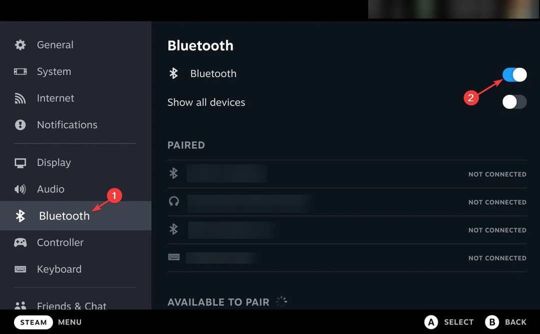 Lubatud Bluetooth