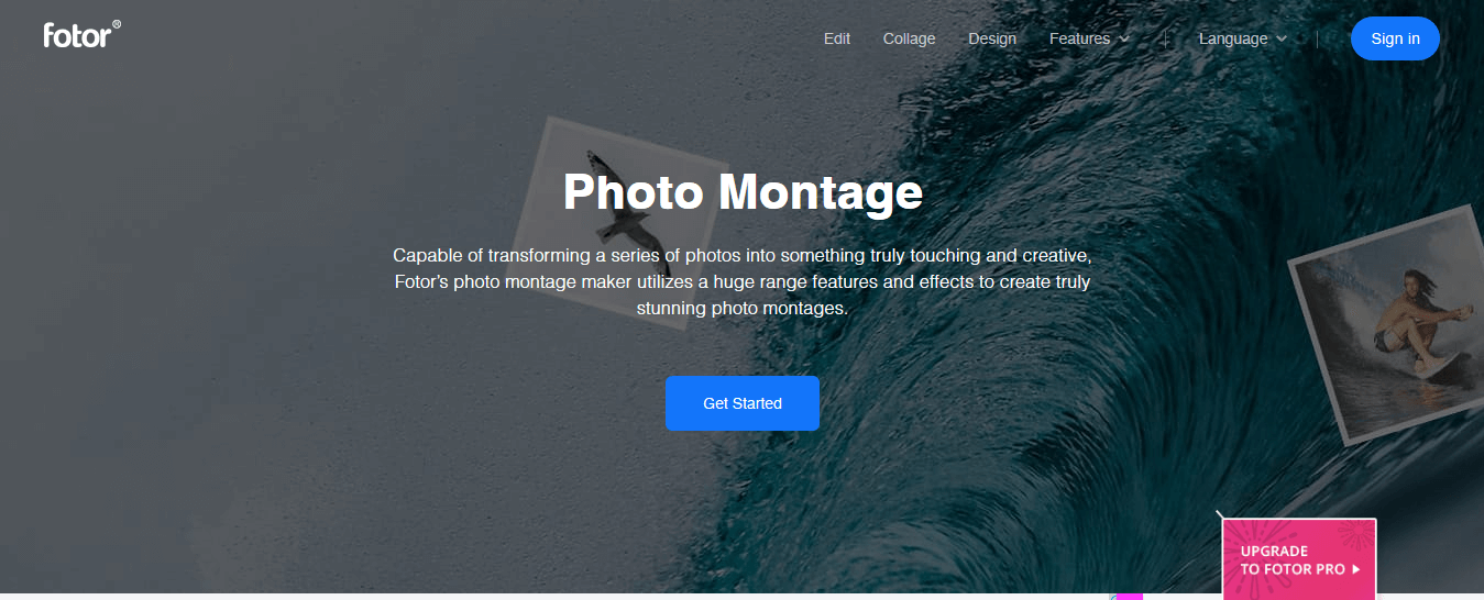Fotor - Fotomontage beste Fotomontage-Software