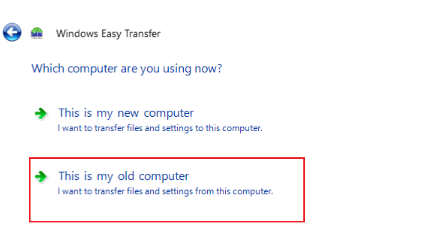 Przesyłaj pliki z Windows 7 do Windows 10