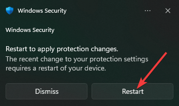 taaskäivitage arvuti Windowsi turvalisus