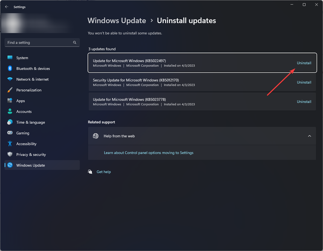 Pataisymas: „Windows 11“ trūksta jutiklinės dalies nustatymų