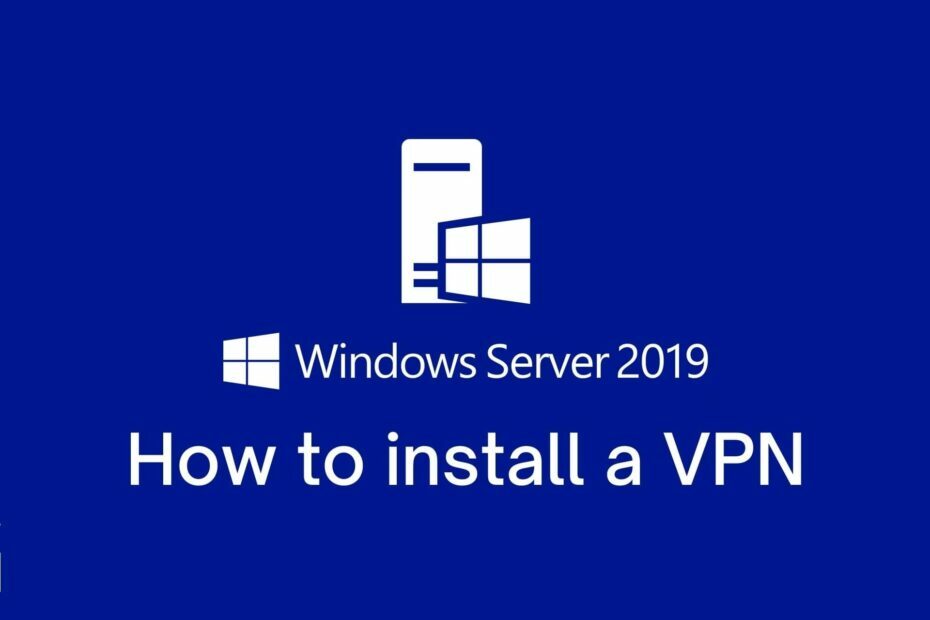 Windows Server2019にVPNをインストールする方法