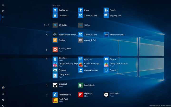 Windows 10 საიუბილეო განახლების განახლება ხდება ტაბლეტის რეჟიმში