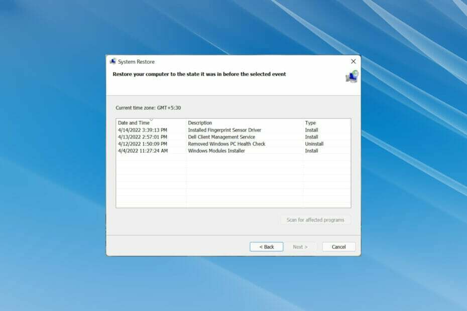 Windows 11-ში სისტემის აღდგენის გამოსწორება დიდი ხნის განმავლობაში