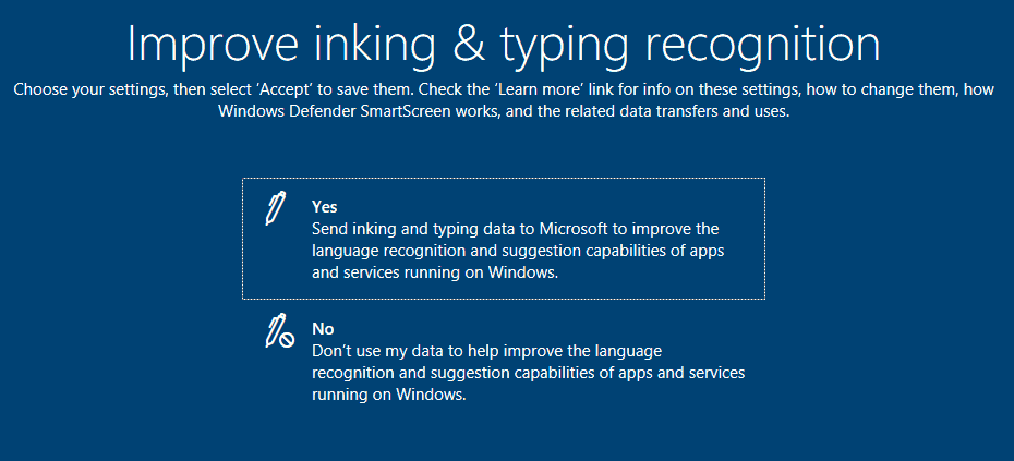 Windows 10 4 월 업데이트 (RS4)는 새로운 개인 정보 설정을 제공합니다.
